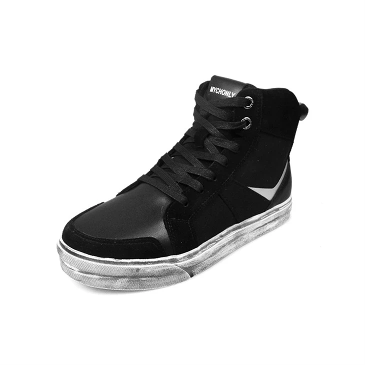black high top sneakers