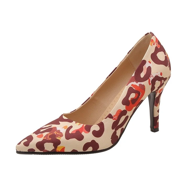Women 8cm Leopard Stiletto Heels suppliers